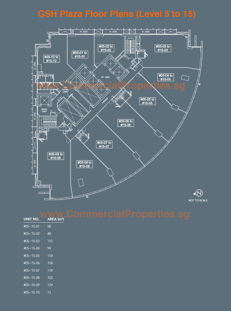 GSH Plaza Floor Plan Level 5 to 15